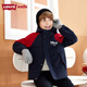 LEVI S Levi's children's clothing children's windbreaker boys 2025 autumn and winter work wear windproof jacket small soft shell plus velvet