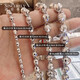 SHENGSHIQIYUAN pt950 platinum necklace men's style clavicle chain laser ball platinum necklace trendy men high-end sense platinum 950 48-52 cm 23-25 g