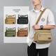 Qiaobolai wear-resistant construction site tool bag large labor protection bag shoulder messenger bag large capacity travel bag large canvas bag men's bag khaki