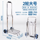 Yusenyi Ladder Car Stainless Steel Folding Luggage Cart Portable Hand Cart Cart Small Cart Grocery Cart Trolley Car Loading Stainless Steel Large Size Get 2 Ropes Stainless Steel Large Size Get 2 Ropes