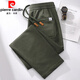 Pierre Cardin dark gray spring and autumn casual pants for men 2025 autumn men's pants elastic waist loose sports sweatpants men's straight pants dark gray M suitable for 100-125Jin Jin equals 0.5 kg