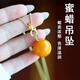 Nine-color cloud Russian material beeswax bead pendant clavicle chain retro fashion men's and women's sweater chain necklace pendant gift 18mm beeswax pendant