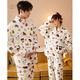 Gongdie Heat Storage Type Crayon Shin-chan Autumn and Winter Couple Pajamas Women's Thickened Coral Velvet Warm Men's Home Clothes