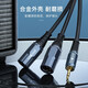 Akihabara (Choseal) 3.5 mm a cable de audio femenino de doble ranura Cable de audio XLR Cable de sonido CABLE DE SONECCIÓN CABLE DE AUDIO CABLERA Cable de acero de audio Cable adaptador de micrófono de 3.5 órbita QS3523 3 metros 3 metros