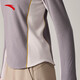 ANTA Light and Warm T丨Semi-cardecked outdoor fleece jacket for women in autumn and winter slimming long-sleeved T-shirt sports top