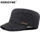 Desina woolen hat men's winter plush duck-billed hat for middle-aged and elderly people with thickened rear seal for cold protection and ear protection flat-top hat