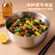Best Selling 200W+ 316 Thickened Stainless Steel Food Grade Salad Bowl Fruit Salad Bowl Baking Basin and Basin Loss 17cm Special Price Impact