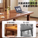 Pine wood legs long desk for living room modern conference table double desktop computer table large board study table single table walnut color 140*60cm