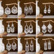 
Cijia national style earrings retro style earrings a few silver jewelry headdresses Miao Bai ethnic group Dali Miao village silver jewelry Miao silver earrings E16864. Color