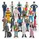 OTHER simulated doll model worker auto repair worker teacher chef farmer firefighter doctor nurse feeding place T15866 83g in all walks of life