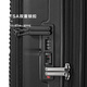 Samsonite suitcase 20-inch double open cover multi-function trolley case wet and dry separation suitcase KT2 black password box