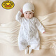 G.DUCKKIDS baby clothes spring and autumn sleeping bag children winter anti-kick quilt warm pajamas male and female baby quilted one-piece pajamas dandelion warm thin cotton sleeping bag 80 recommended 8-12 months