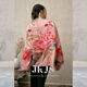 JK&JS Huahuaman rayon linen positioning embroidery shirt jacket spring and autumn new Chinese design niche peach pink S