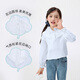 INMAN children's clothing girls lace collar shirt spring and autumn fashionable casual long-sleeved tops for middle and older children and girls off-white 140