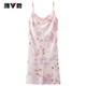 
Yalu high-end 2025 ice silk nightgown silk suspender new summer women's cool women's pajamas feel pure and lustful A11950 XL [120~140Jin[Jin equals 0.5 kg]]