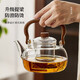 Yipot tea making teapot electric ceramic stove tea set office glass teapot kettle health pot electric ceramic stove tea set 1.1L transparent pot + 1500W furnace