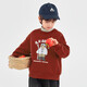 Duojia Ski Bear Boys' Fleece Sweater Winter Windproof Half Turtle Collar Casual Top Children's Fashion Fake Two Pieces