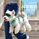 MIKI PAD Dog Leash Chest Harness Pet Dog Harness Vest Type Liftable Chest Harness Special Dog Leash for Large and Medium-sized Dogs Mist Green XS Applicable Bust 43-56cm