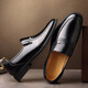 Zapatos de cuero aumentado interno para hombres 49 Tamaño grande 50 Zapatos de boda de cuero suave 47 Negocios Formal Wear 48 Casual Special Small Size 36 Pequeño 35 9922 Negro Single Zapatos 43