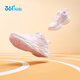 361 Rain Screen Children's Running Shoes 25 Winter Water-Repellent Anti-Slip Cushioning Knob Sports Shoes for Men, Women and Middle-aged Children Pink 35