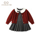 Fanhunting girl's dress, autumn dress, fashionable children's princess dress, cardigan suit, one-year-old baby dress, spring and autumn dress
