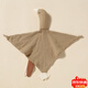 Jingmengyuan crumpled cloth soothing napkin baby can chew the doll sleep baby put to sleep pure cotton gauze little swan hand puppet gray bunny (goose) 1 pack