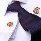 KFLK Men's Cufflinks French Cuff Buttons Shirt Light Luxury Cuff Pins Gold Cuff Buttons Cufflinks Customized Engraving Gold