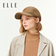 ELLE Wool Baseball Cap Women's Autumn and Winter Outdoor Warm Fashion Versatile Duck Hat Shows Small Face