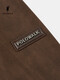 POLOWALK men's leather jacket 2025 winter new men's retro style simple stand-up collar plus velvet leather jacket brown coffee M 170/M