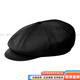 KANGOL Logo Casual Chlorofiber Fiber Beret Men and Women Fashion Trend Versatile Classic Black M Basic Packaging-No Box