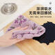 Kitchen rag, dishwashing cloth, thickened, wear-resistant, not easy to shed lint, household cleaning table scouring pad, hand towel, 6 pieces, 25x25cm, purple flower style