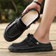 Sandalen Herren trendy Outdoor Sports Kleidung Bag-Toe Casual Schuhe Pantoffeln 2025 Neue Sommer atmungsablöschbare Männer Beachschuhe grau [Mikrofaserleder A673] 45