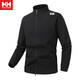 Helly Hansen (HH) Sports Jacket Men's Autumn New Cycling Clothing Casual Running Jacket Stand Collar Waterproof Windproof Jacket Outdoor Top Men Gray 2XL
