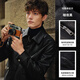 
Navigare Italian small sailboat men's genuine leather leather jacket 2025 autumn new top leather jacket casual simple jacket dark night L