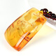 Yuzhi 1 object 1 certificate 1 shot natural flower amber Ping An Wu Shi brand pendant amber pendant collection of orphans 7.97 grams G511 collection of orphans 38.6*26*11 mm