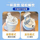 可爱幽灵保温杯高值学不锈钢便携新款双饮咖啡男吸管水杯子 XA13798幽灵+配挂绳 316锈钢