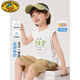 Disney Boys Modal ärmelloses T-Shirt Kleinweste Sommer Kleidung Kinderkleidung Kinderbaby dünne Kinder Trend U13588 Graublau 110 cm