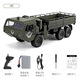 BURJUMAN remote control military truck 24g remote control six-wheel drive truck model Dongfeng No. 1 old Jiefang children's electric vehicle Dongfeng No. 9 standard version 1 set of lithium batteries