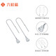 Liuguifu Jewelry platinum pt950 Fulu earrings, national trend, versatile gourd car flower platinum ear wire, birthday gift for girlfriend, glitter gourd, about 1.50g
