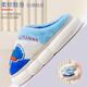 ULTRAMAN children's cotton slippers, winter boys' slippers plus velvet to keep baby warm, indoor non-slip home shoes for children, new 5010 sapphire blue (Sero) 34-35 yards/inner length 21cm