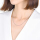 Chow Sang Sang Pt950 platinum necklace, versatile platinum chain for men and women, 32617N, price 45cm - 5.73g (including labor cost 580 yuan)