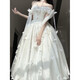 Evening Dress Female Princess Dress 2025 New Adult Ceremony Dress Birthday Party Lolita Dress Sweet and Elegant White S 75Jin Jin is equal to 0.5kg -80Jin Jin is equal to 0.5kg. Card code shoots large