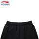 Li Ning (LI-NING) children's clothing, children's sports pants for boys and girls, plus velvet to keep warm and skin-friendly, cotton-feeling sweatpants 170YKLV367-2