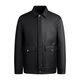 
Navigare Italian small sailboat men's genuine leather leather jacket 2025 autumn new top leather jacket casual simple jacket dark night L