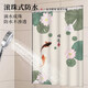 Bathroom Curtain 2025 New No-Punch Installation Rental Bathroom Simple Small Window Anti-Light Blocking Curtain Lotus 11 Thickened 60cm*100cm No-Punch Suitable for 42-56 Wall Width
