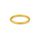 Zhou Dajin CHOW TAI KING999 gold plain ring for women pure gold solid ancient method glossy closed ring gift for girlfriend and wife solid ring solid gold ring 17# 1.24g