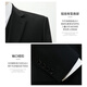 Romon Suit Men's Business Slim Suit Slim Professe Formal Wating Wedding Vestina Negro 2xl