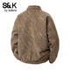 Baleno S&K Series Spring and Autumn American Heavyweight Trendy Brand Versatile Jackets Men's Trendy Lapel Tops Loose Casual Jackets Khaki M Recommended 100-120Jin Jin equals 0.5 kg