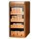 VINGARDE cigar cabinet, constant temperature and humidity cigar humidifier, refrigerator, ionized ammonia purifier, WiFi intelligent control, variable frequency compressor, air-cooled, frost-free, cedar wood alcohol nourishment, home box, naked nourishment, 2nd generation, yellow wood grain, inverter model, 600-800 pieces, 118L