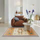 Yonghuan kleberfreier handgefertigter Wollteppich rot Kilim Bohemian Wohnzimmer Tapisserie Nacht